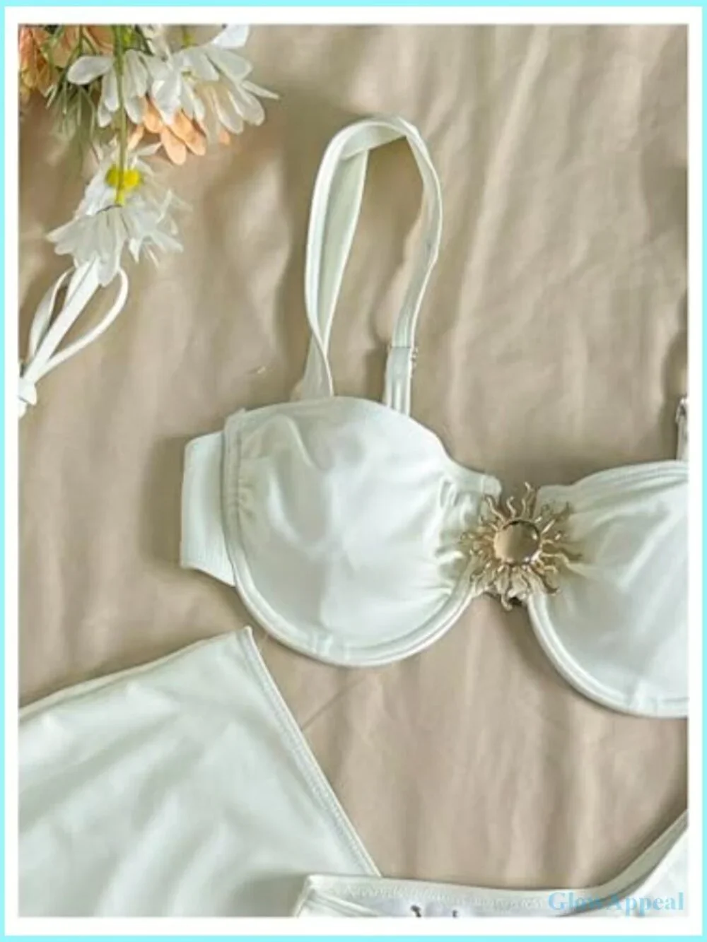 3 Piece Bikini Set High Cut Push Up Swim Top Mini Skirt Cover Up